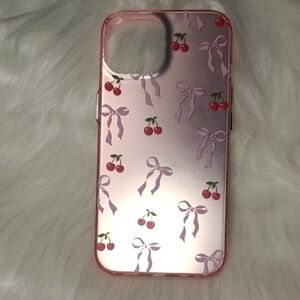 Cherry Bow Pink Phone Case